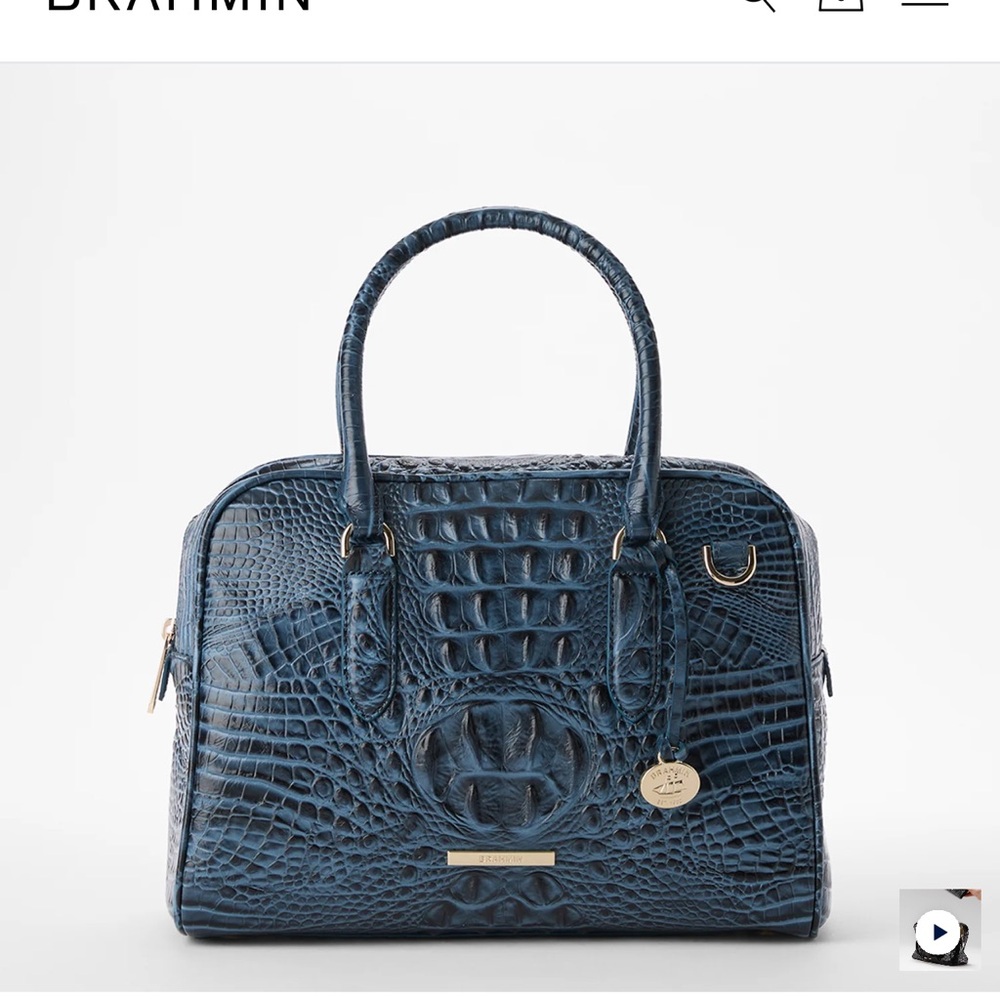 NWT Brahmin Marissa Dark Indigo Alden Road